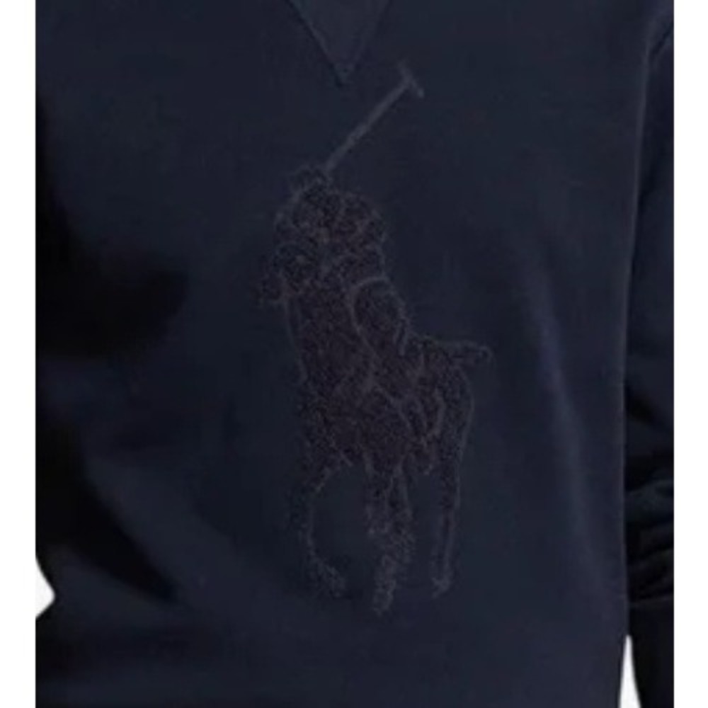 Polo Ralph Lauren Mens Small Big Pony Double-knit Sweatshirt In Aviator Navy NWT - Picture 5 of 10